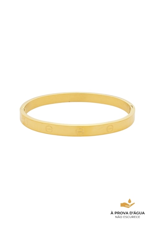 BRACELETE INSPIRAÇÃO AÇO INOX DOURADO PM532-AD