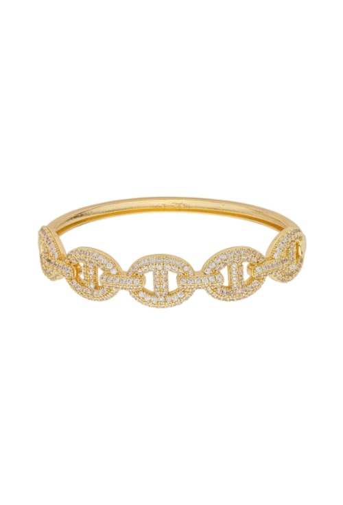 BRACELETE INSPIRAÇÃO ALTA JOALHERIA CRAVEJADO PM513-O