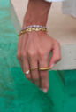BRACELETE INSPIRAÇÃO COM ELOS EM AÇO INOX DOURADO PM504-AD