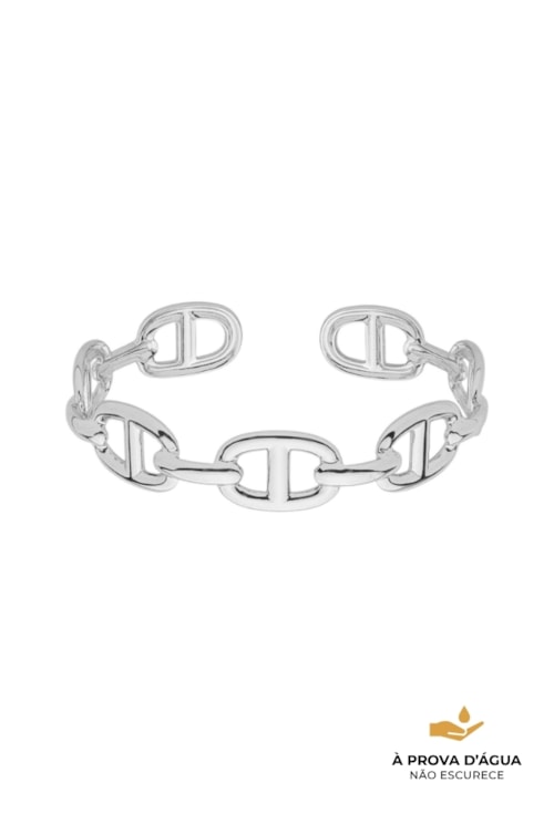 BRACELETE INSPIRAÇÃO COM ELOS EM AÇO INOX PM504-A