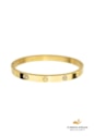 BRACELETE INSPIRAÇÃO COM ZIRCÔNIAS AÇO INOX DOURADO PM480-AD