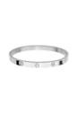 BRACELETE INSPIRAÇÃO COM ZIRCÔNIAS AÇO INOX PM480-A