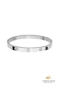 BRACELETE INSPIRAÇÃO COM ZIRCÔNIAS AÇO INOX PM480-A
