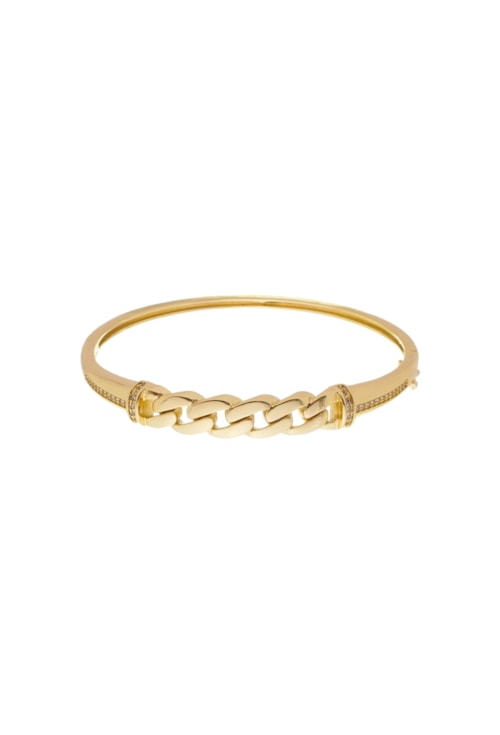 BRACELETE INSPIRAÇÃO DE ELOS COM ZIRCÔNIA CRISTAL PM256-O BRACELETE INSPIRAÇÃO DE ELOS COM ZIRCÔNIA CRISTAL PM256-O