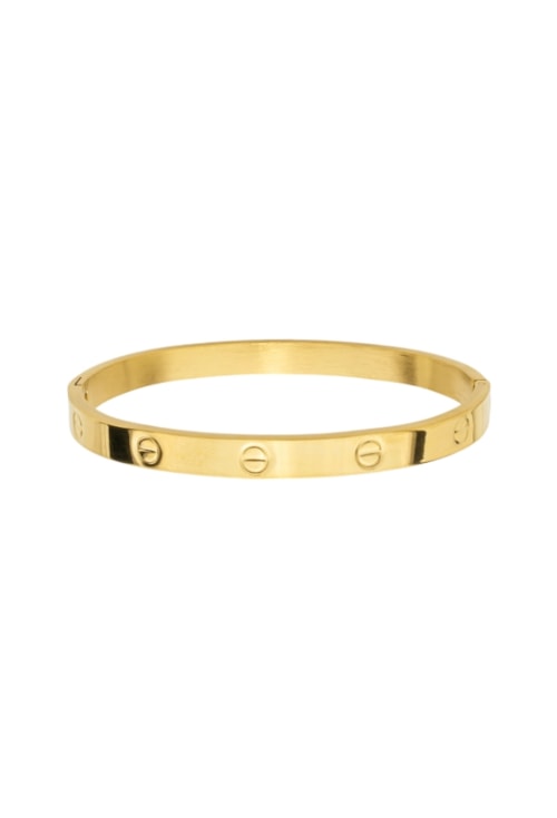BRACELETE INSPIRAÇÃO LUXO AÇO INOX DOURADO PM468-AD