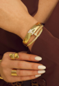 BRACELETE INSPIRAÇÃO PREGO CRAVEJADO PM477-O