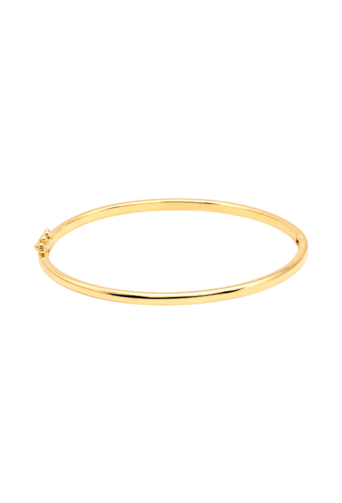 BRACELETE LISO 3MM BANHADO A OURO 18K PM616-O