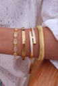 BRACELETE LISO 6MM EM AÇO INOX DOURADO PM511-AD