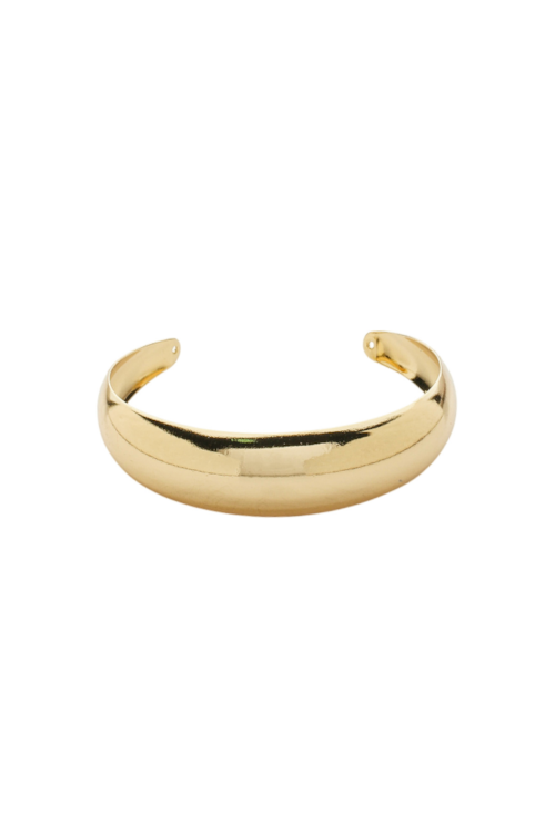 BRACELETE LISO ABAULADO NO OURO PM452-O