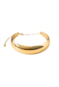 BRACELETE LISO ABAULADO NO OURO PM452-O