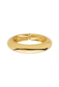 BRACELETE LISO ABAULADO NO OURO PM481-O