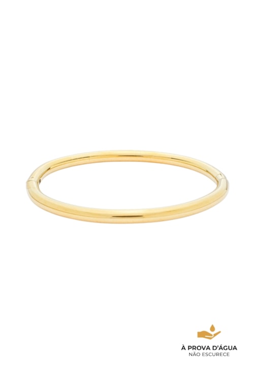 BRACELETE LISO AÇO INOX DOURADO PM592-AD