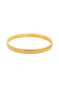 BRACELETE LISO EM AÇO DOURADO PM575-AD