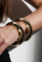 BRACELETE LISO REDONDO BANHADO A OURO PM628-O