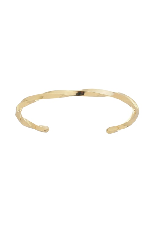 BRACELETE LISO TORCIDO NO OURO PM196-O