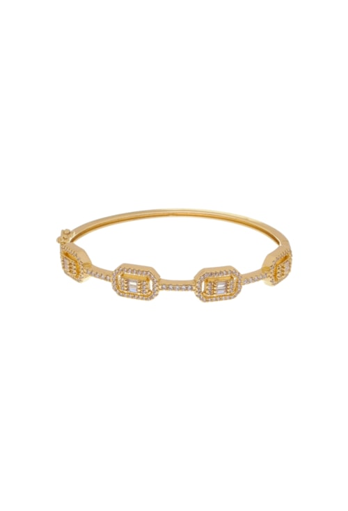 BRACELETE LUXO COM DESIGNER OCTAGONAL PM257-O