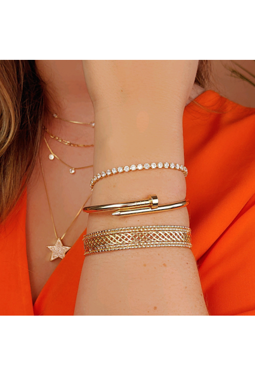 BRACELETE LUXO COM TEXTURA PM114-O