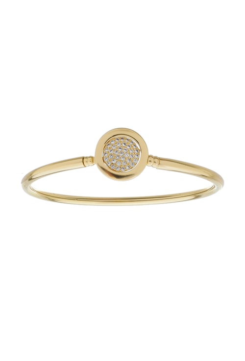 BRACELETE LUXO CRAVEJADO NO OURO PM215-O