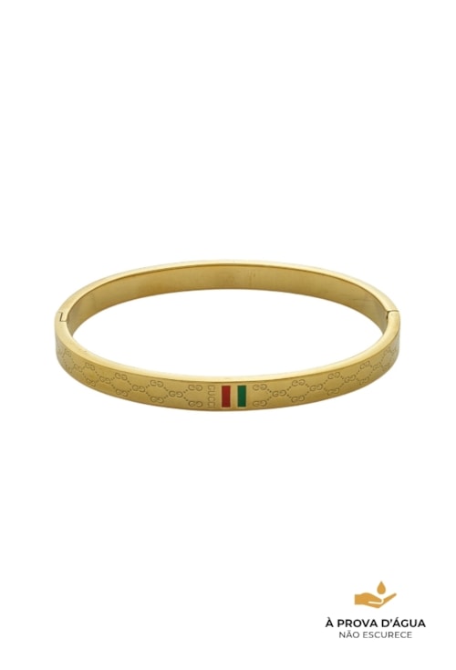 BRACELETE LUXO INSPIRAÇÃO AÇO INOX DOURADO PM460-AD