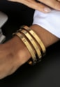 BRACELETE LUXO INSPIRAÇÃO AÇO INOX DOURADO PM460-AD