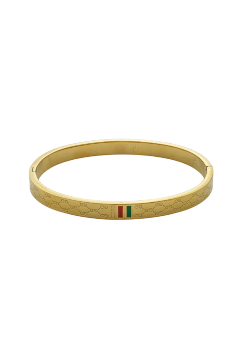 BRACELETE LUXO INSPIRAÇÃO AÇO INOX DOURADO PM460-O