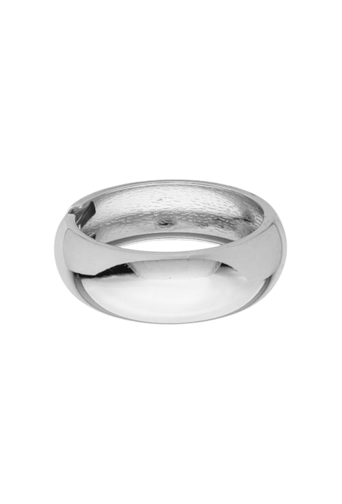 BRACELETE MAXIMALISTA LISO EM RÓDIO PM501-R