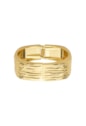 BRACELETE MAXIMALISTA TEXTURIZADO NO OURO PM478-O
