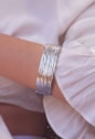 BRACELETE MAXIMALISTA TEXTURIZADO NO RÓDIO PM478-R