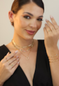 BRACELETE MINIMALISTA COM PEDRA DE GOTA RUBELITA PM332-O