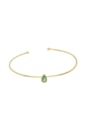 BRACELETE MINIMALISTA COM PEDRA DE GOTA TURMALINA PM332-O