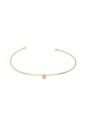 BRACELETE MINIMALISTA COM PEDRA REDONDA CITRINO PM331-O
