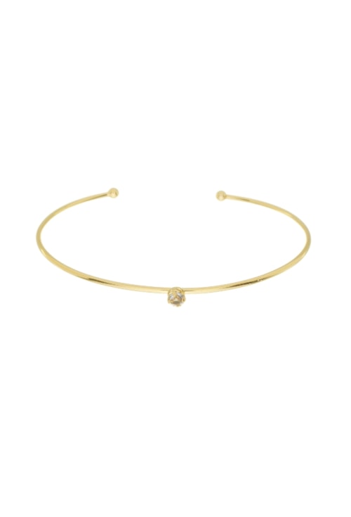 BRACELETE MINIMALISTA COM PEDRA REDONDA TANZANITA PM331-O