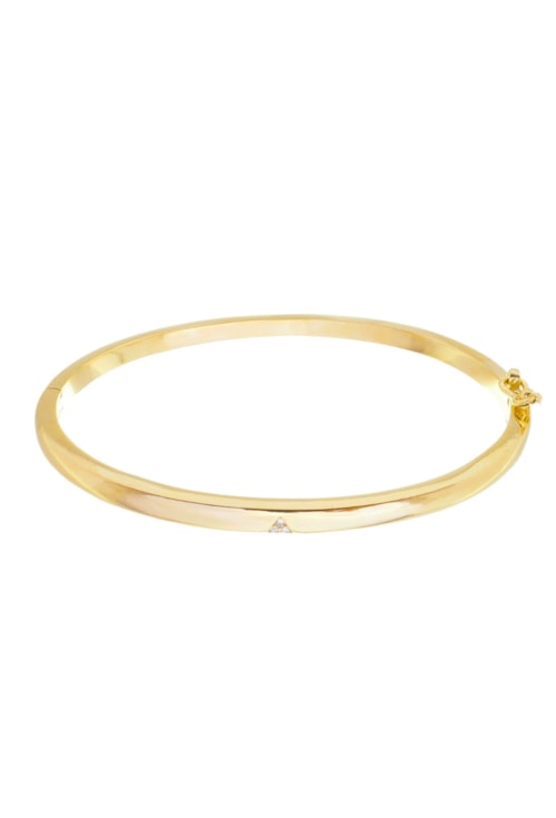 BRACELETE MINIMALISTA LISO COM ZIRCÔNIA PM305-O