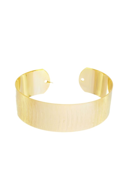 BRACELETE MODERNO TEXTURIZADO NO OURO GRANDE PM309-O BRACELETE MODERNO TEXTURIZADO NO OURO GRANDE PM309-O