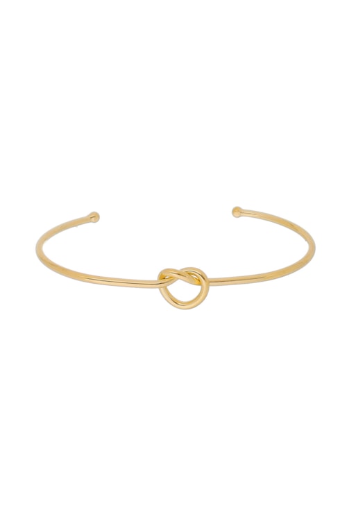 BRACELETE NÓ ABERTO NO OURO PM082-O