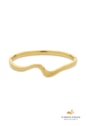 BRACELETE ONDULADO AÇO INOX DOURADO PM613-AD