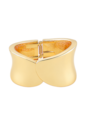 BRACELETE ORGÂNICO LISO BANHADO A OURO PM614-O
