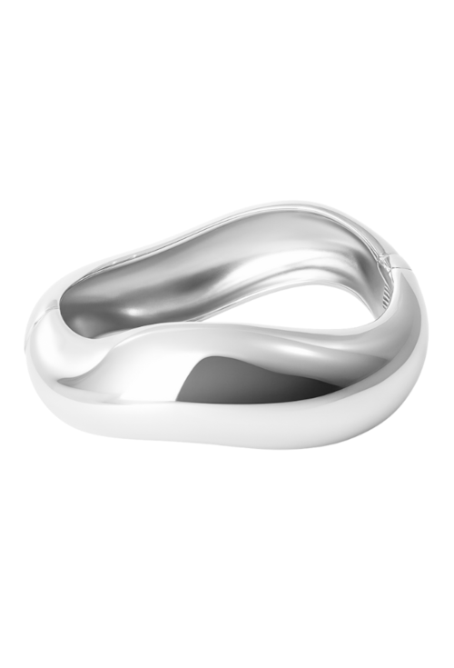 BRACELETE ORGÂNICO LISO RÓDIO PM538-R