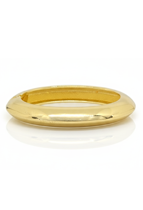 BRACELETE OVAL LISO DOURADO PM540-O