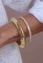 BRACELETE OVAL LISO DOURADO PM540-O