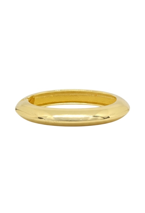 BRACELETE OVAL LISO DOURADO PM540-O