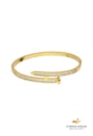 BRACELETE PREGO CRAVEJADO EM AÇO INOX DOURADO PM510-AD