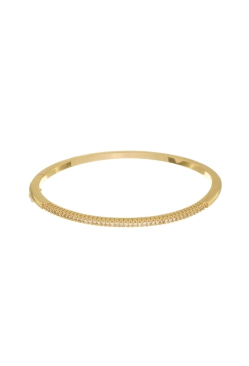 BRACELETE SLIM CRAVEJADO NO OURO PM392-O