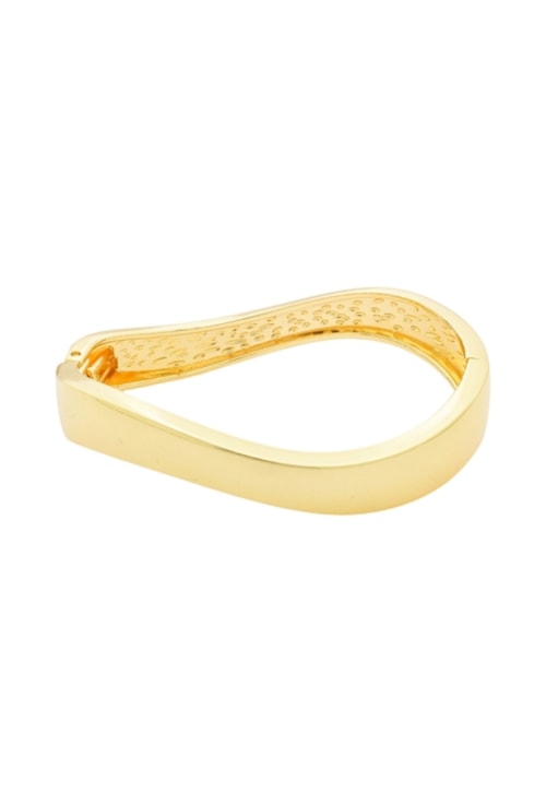 BRACELETE TORCIDO LISO OURO PM607-O