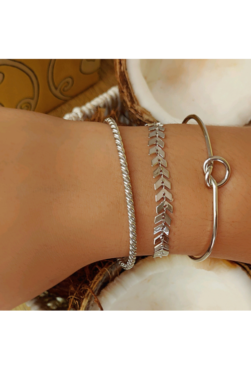 BRACELETE TORCIDO NO RÓDIO PM083-R
