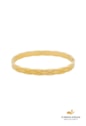 BRACELETE TRABALHADO AÇO INOX DOURADO PM534-AD