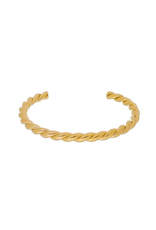 BRACELETE TUBO TORCIDO NO OURO PM084-O