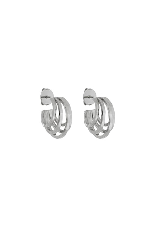 BRINCO ARGOLA COM AROS TEXTURIZADOS NO RÓDIO BM1348-R BRINCO ARGOLA COM AROS TEXTURIZADOS NO RÓDIO BM1348-R
