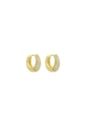 BRINCO ARGOLA CRAVEJADA 16MM BANHADO A OURO BM2263-O