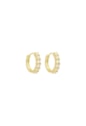 BRINCO ARGOLA CRAVEJADA 18MM BANHADO A OURO BM2237-O